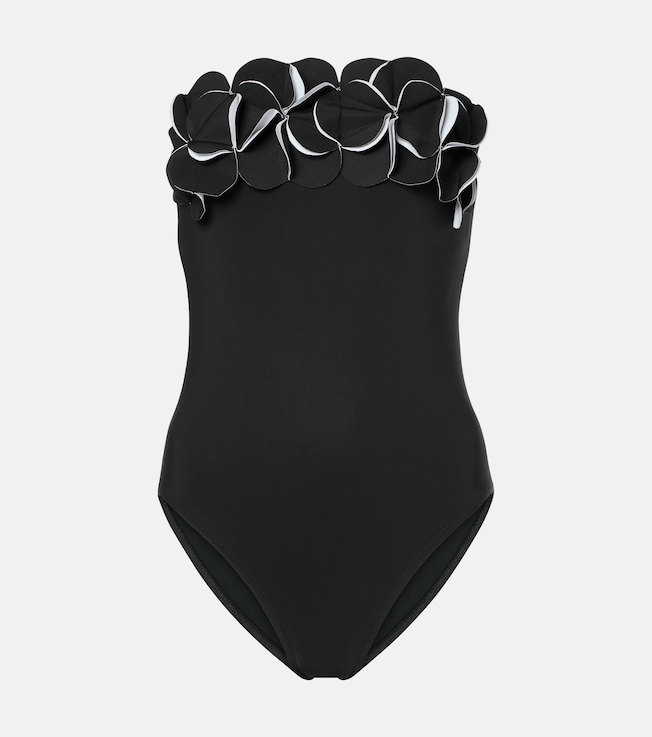 Tera embroidered bandeau swimsuit | Karla Colletto
