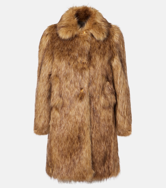 Faux fur coat | Prada