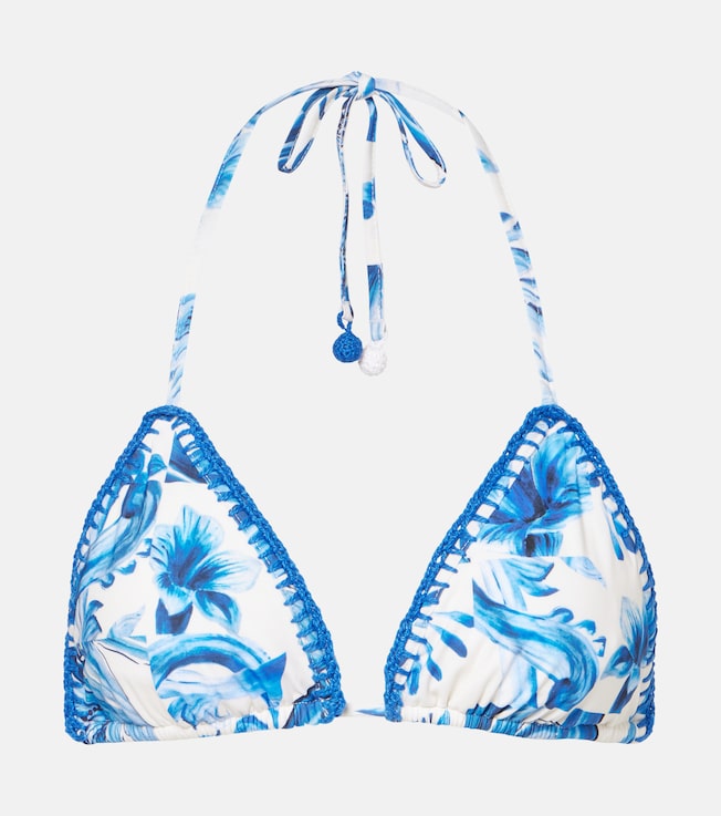 Printed triangle bikini top | Farm Rio