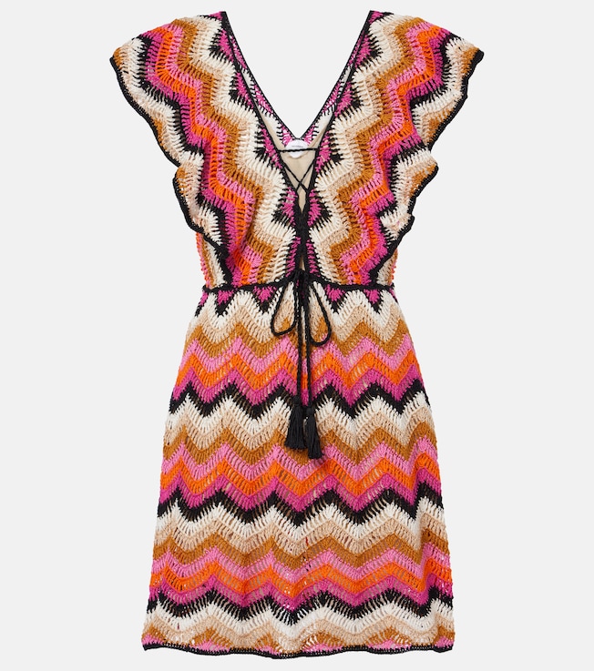 Melissa cotton crochet minidress | Anna Kosturova