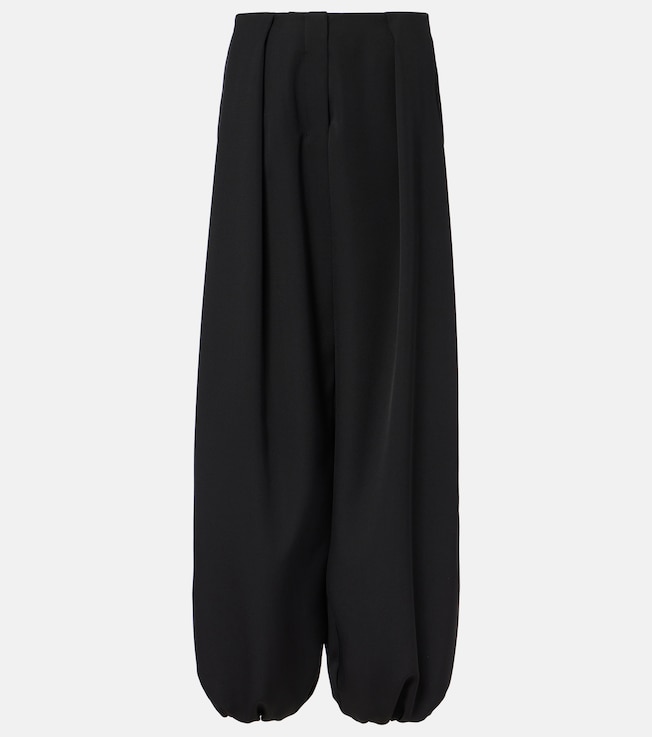 Calisson high-rise draped wool pants | Jacquemus