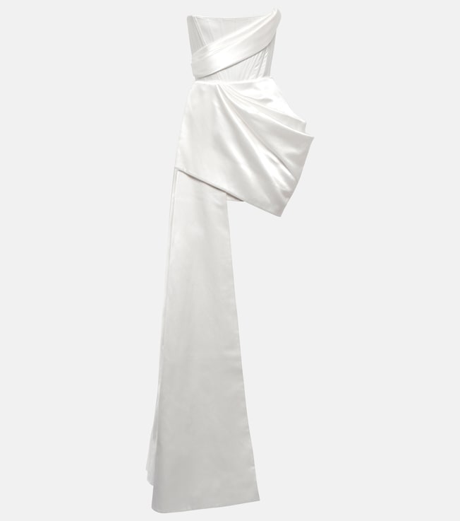 Bridal Blair satin minidress | Alex Perry