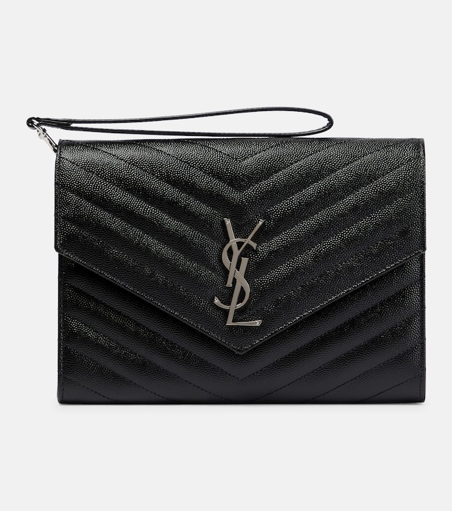 Cassandre leather clutch | Saint Laurent