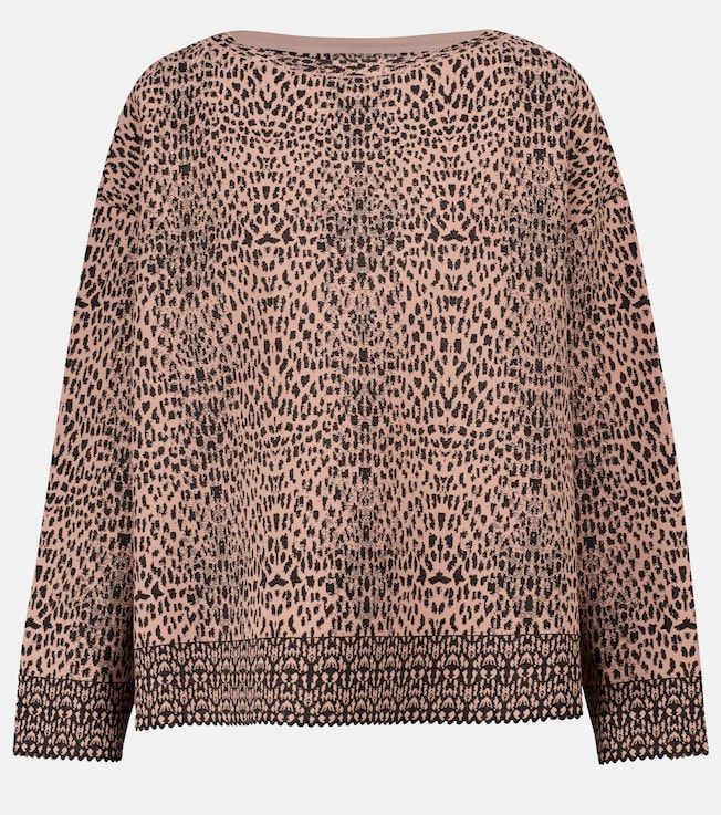 Leopard-jacquard sweater | Alaïa