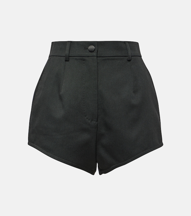 High-rise virgin wool shorts | Dolce&Gabbana