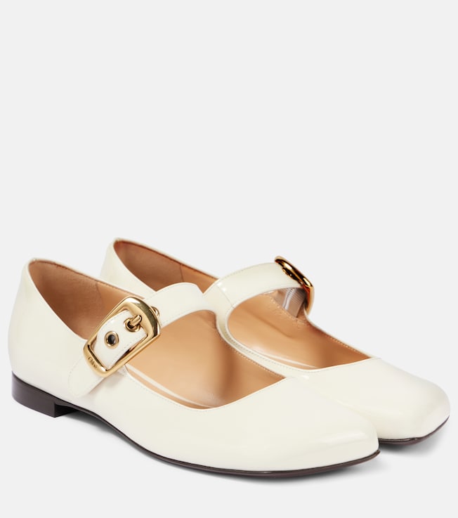 Polly leather Mary Jane flats | Chloé