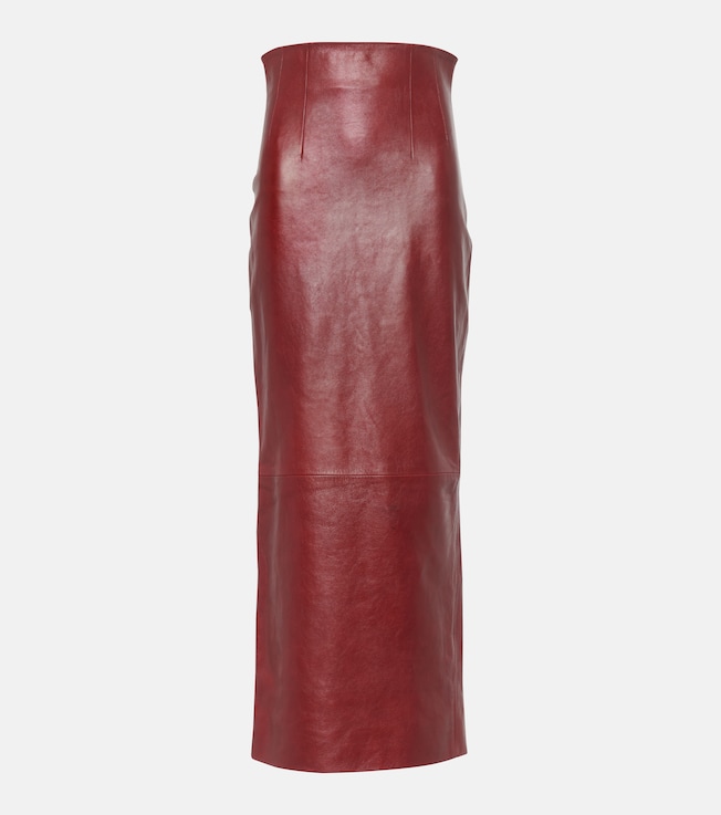 Loxley leather maxi skirt | Khaite