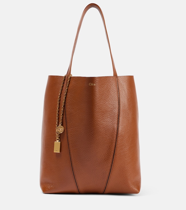 Spin Medium leather tote bag | Chloé