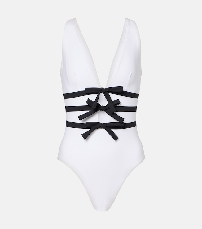 Lenora ribbon swimsuit | Karla Colletto