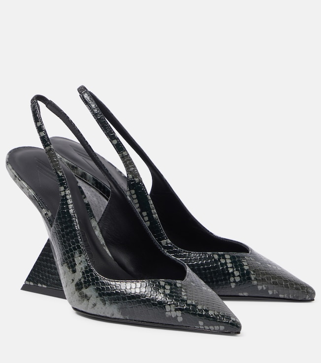 Cheope 105 leather slingback pumps | The Attico