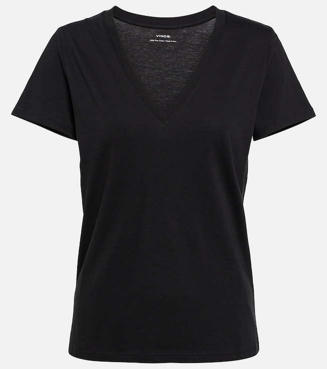 Cotton V-neck T-shirt | Vince