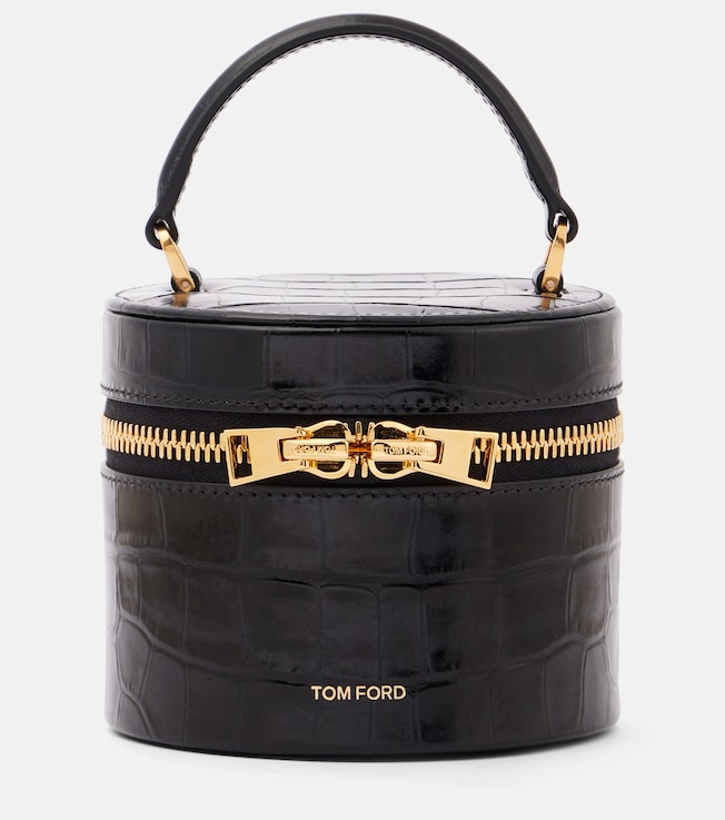 Audrey Mini croc-effect leather vanity bag | Tom Ford