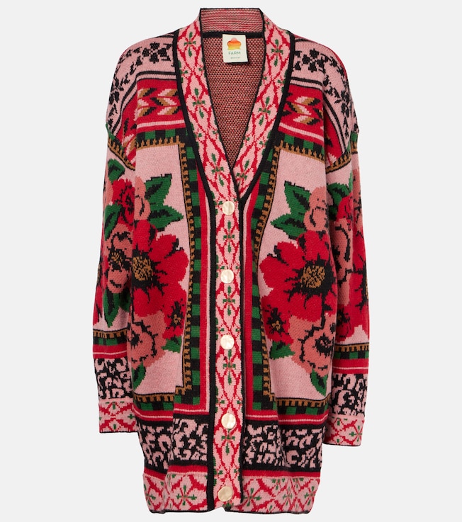 Flower Tapestry intarsia cardigan | Farm Rio