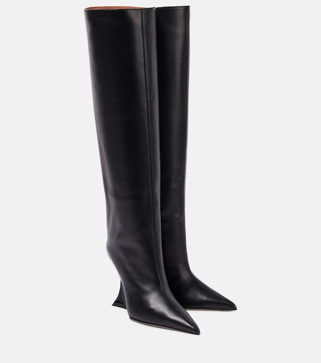 Nina 105 leather knee-high boots | Paris Texas