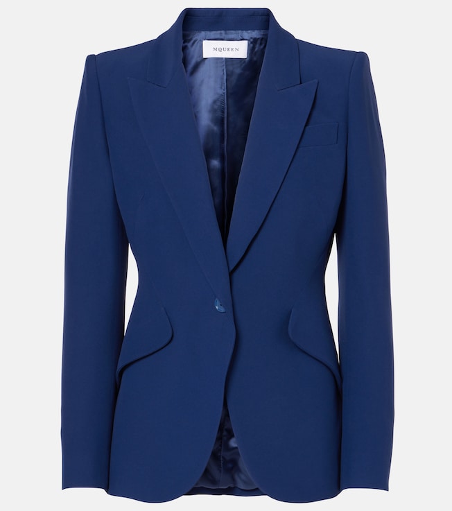 Single-breasted crêpe blazer | McQueen