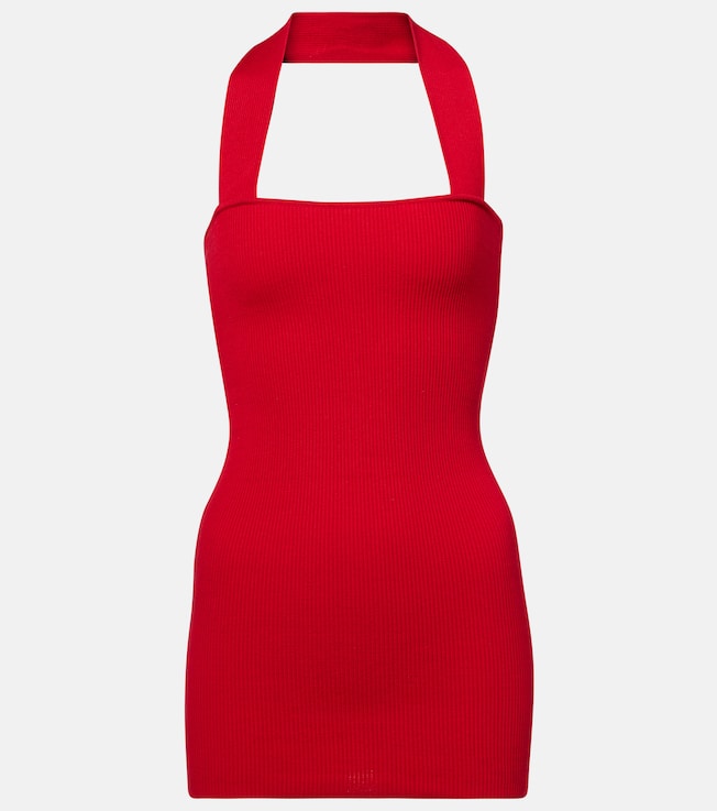 Ribbed-knit silk and cotton minidress | Aya Muse