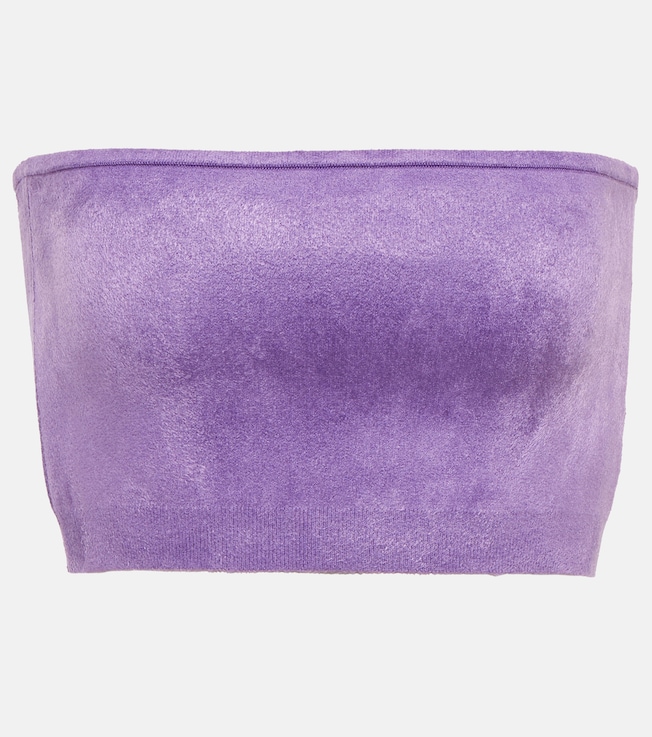 Velvet bandeau top | Alaïa