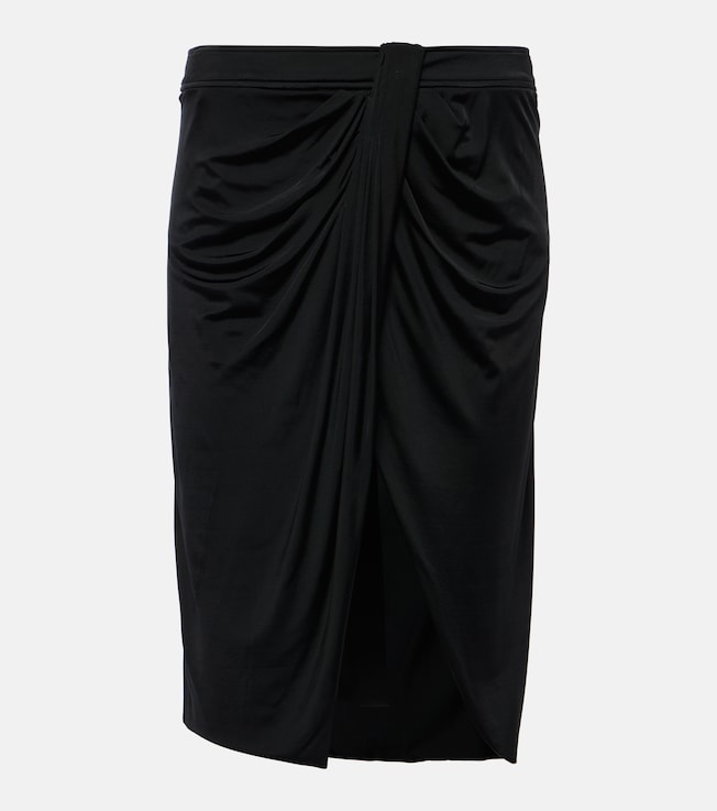 Draped jersey midi skirt | Tom Ford