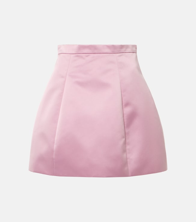 Duchesse high-rise satin maxi skirt | Blumarine