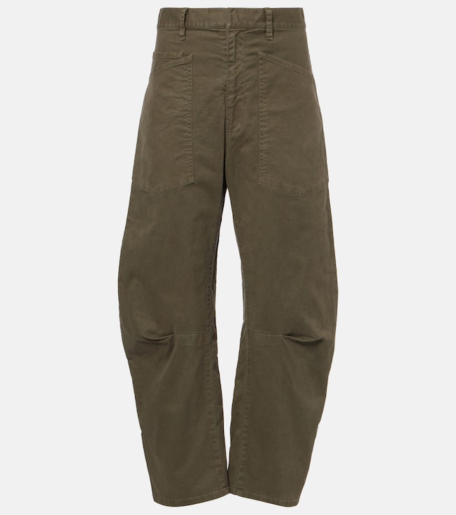 Shon cotton twill barrel-leg pants | Nili Lotan