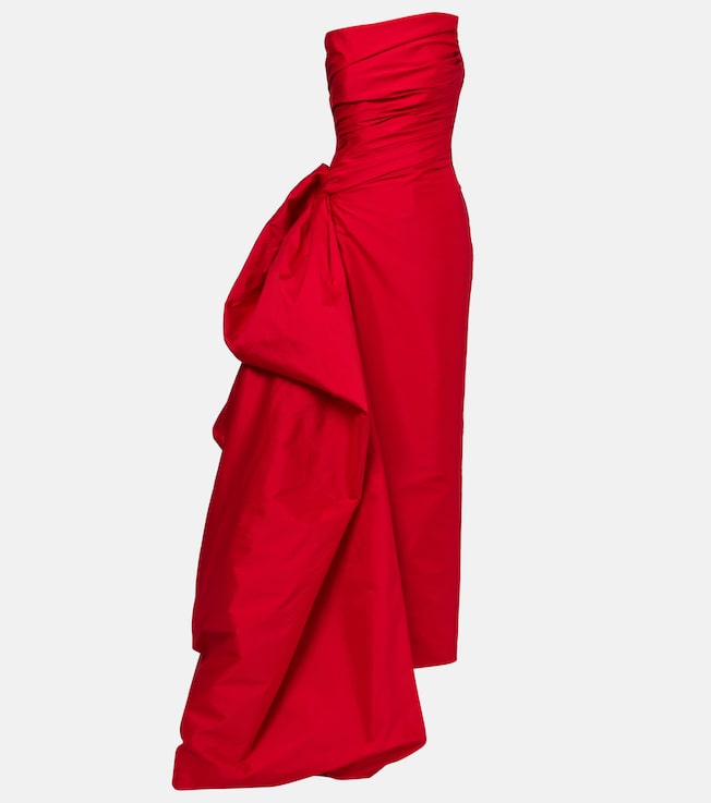 Ruched taffetta gown | Marmar Halim