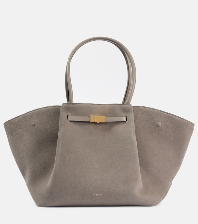 New York Midi suede tote bag | DeMellier