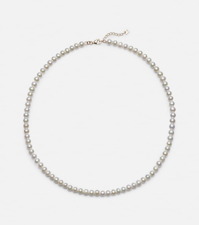 14kt gold choker with pearls | Mateo