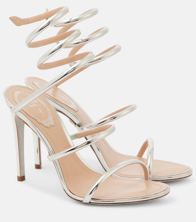 Cleo 105 mirrored leather sandals | Rene Caovilla