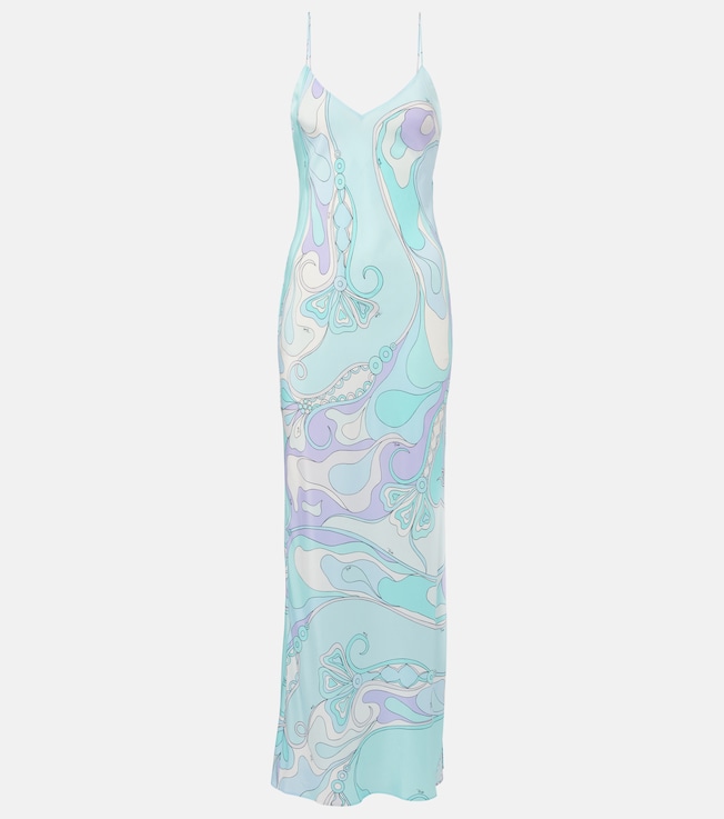 Orchidee silk maxi dress | Pucci