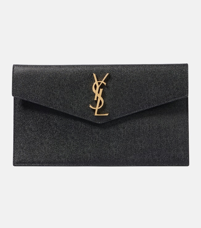 Uptown leather clutch | Saint Laurent