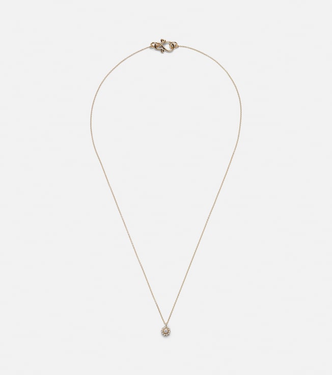 Soleil Simple 18kt gold necklace with diamonds | Sophie Bille Brahe