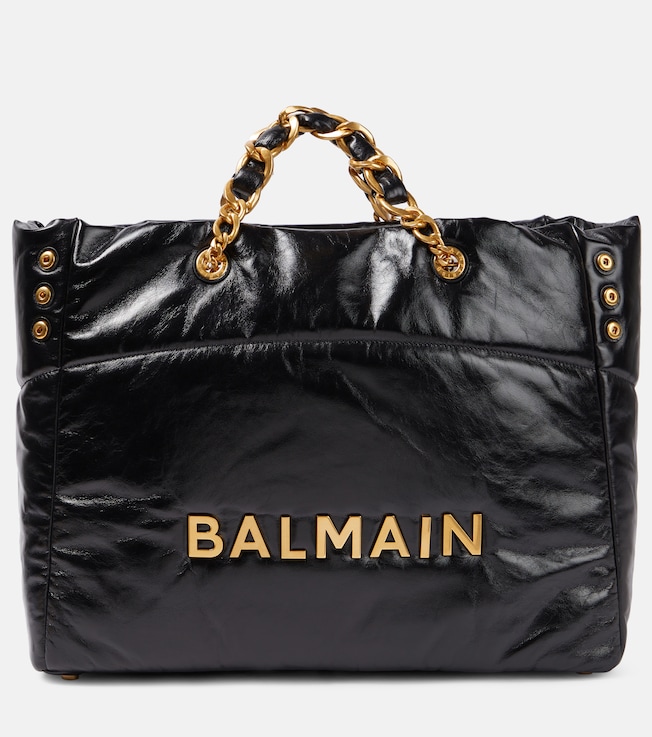 1945 padded leather tote bag | Balmain