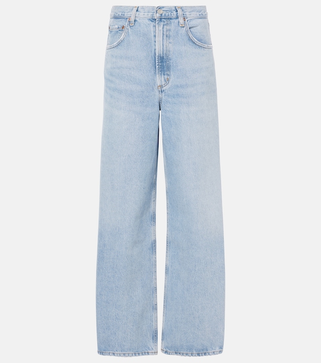 Low Curve mid-rise wide-leg jeans | Agolde