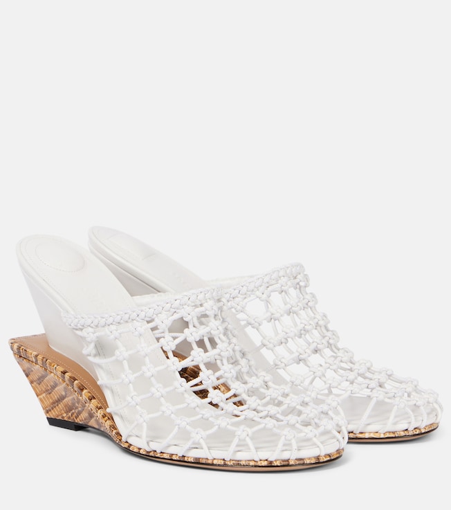 Double 110 woven leather wedge mules | Jacquemus