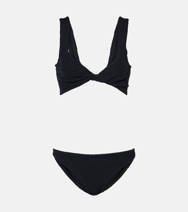 Juno twist-detail bikini | Hunza G