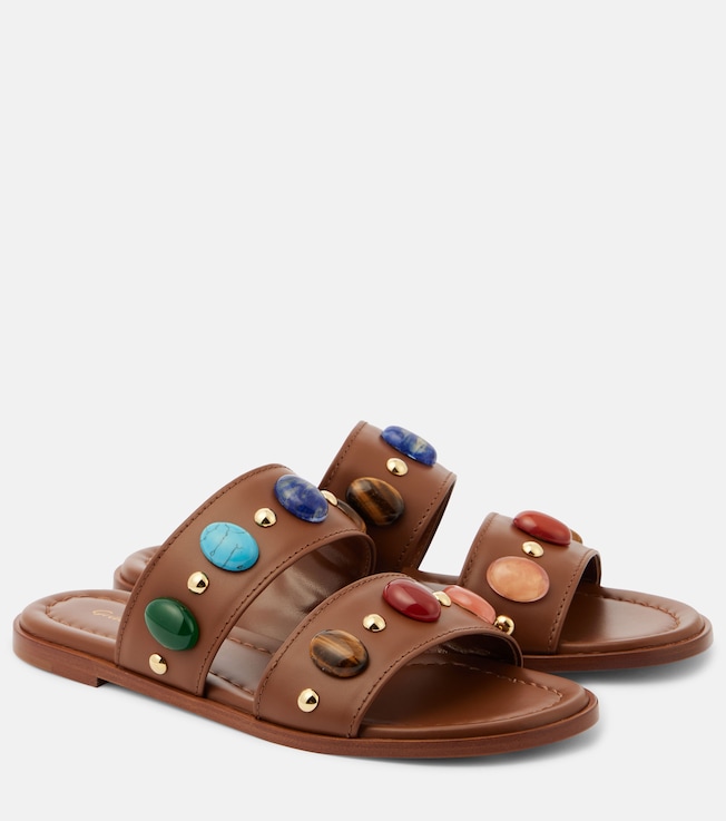Shanti embellished leather sandals | Gianvito Rossi