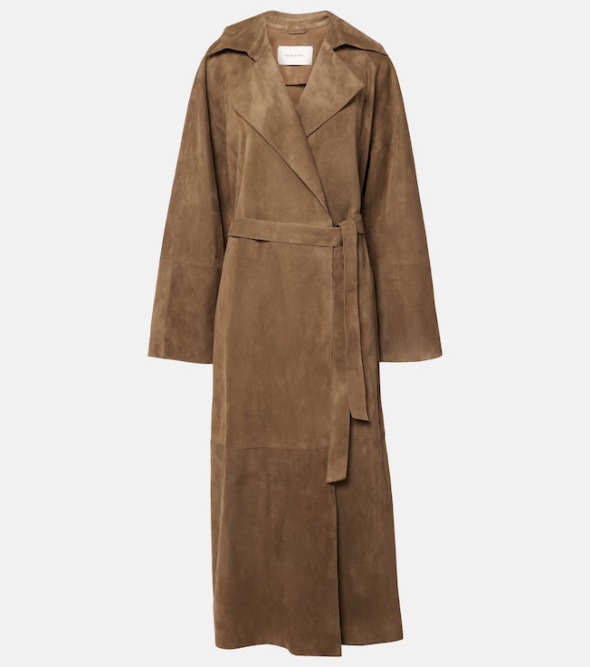 Suede wrap coat | Magda Butrym