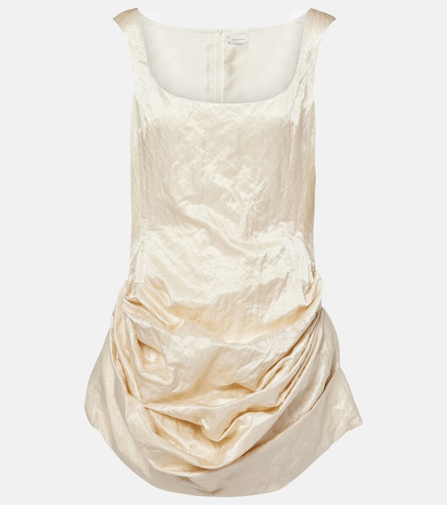 Draped cotton-blend minidress | Magda Butrym
