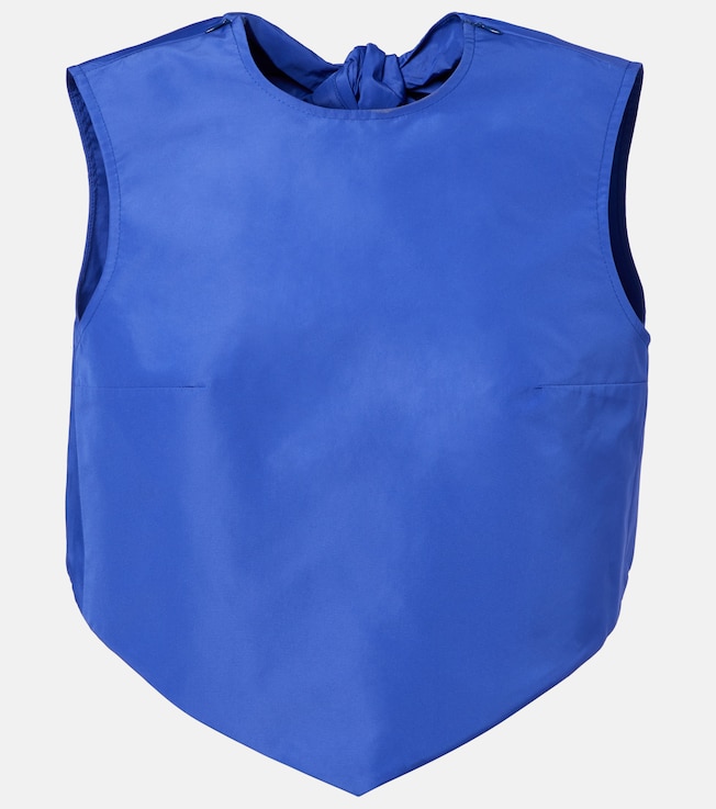 Open-back faille top | Patou