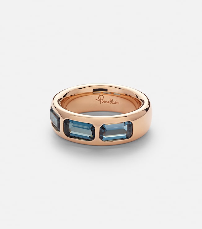 Iconica 18kt rose gold ring with topaz | Pomellato