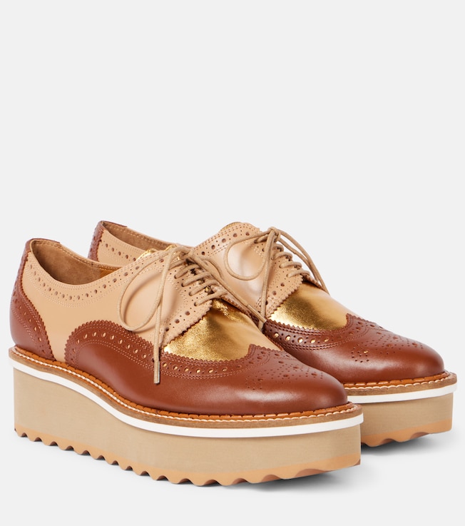 Balma leather platform Derby shoes | Clergerie