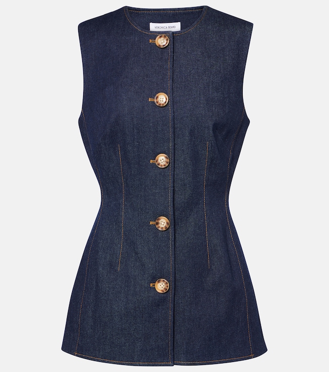 Jessup cotton-blend vest | Veronica Beard