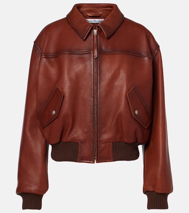Leather bomber jacket  | Acne Studios