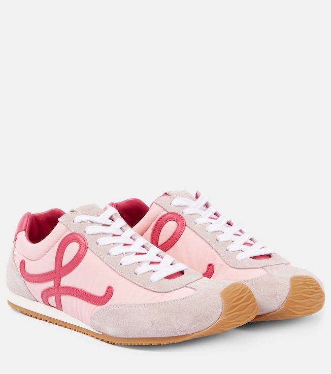 Ballet Runner 2.0 suede-trimmed sneakers | Loewe