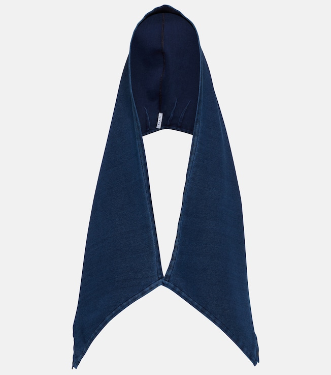 Denim knit hood | Alaïa