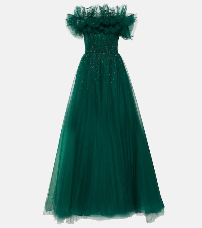 Embellished tulle gown | Jenny Packham