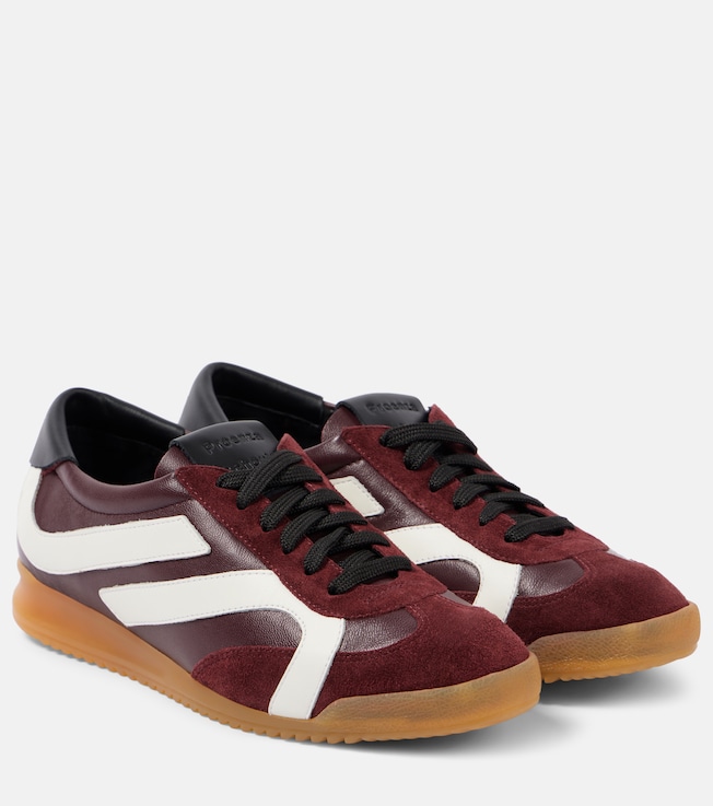 Track suede-trimmed leather sneakers | Proenza Schouler