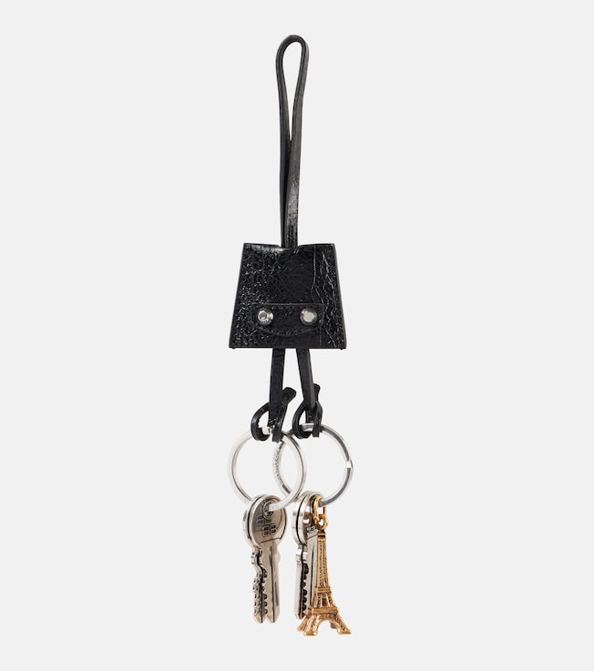 Le City Charm Eiffel leather keychain | Balenciaga