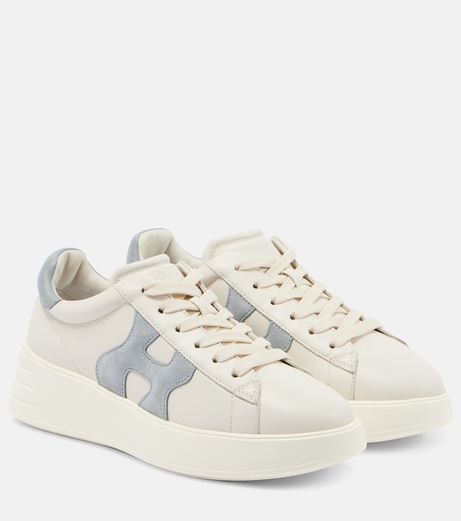 Hogan Rebel suede-trimmed leather sneakers | Hogan