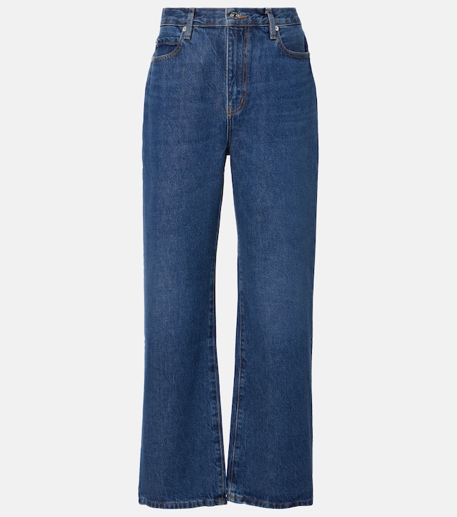 Le Jane Ankle high-rise straight jeans | Frame